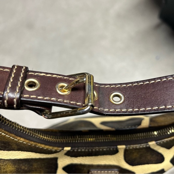 Dooney & Bourke Vintage Mini Giraffe Print Leather Handbag w/ Dustbag - Picture 5 of 11